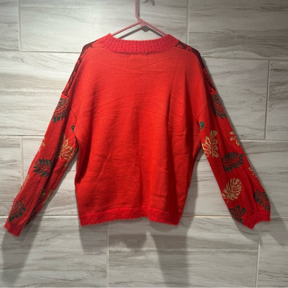 Women’s Red 33 Degress Flamingo Christmas Sweater Size Large - Picture 4 of 10